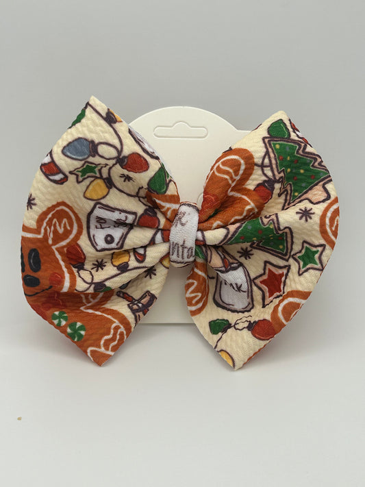 Gingerbread Man Bow