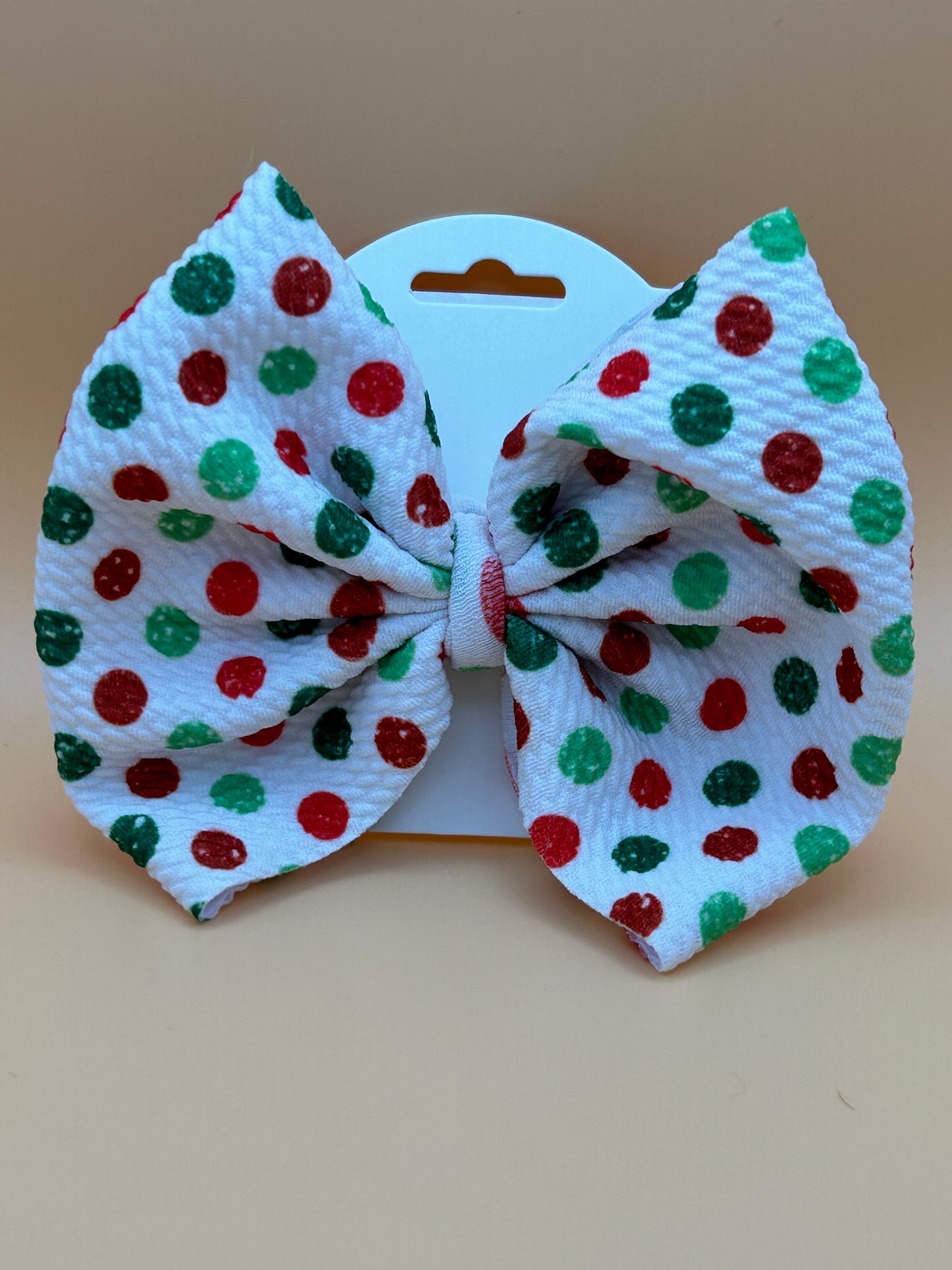 Christmas Polka Dot Bow